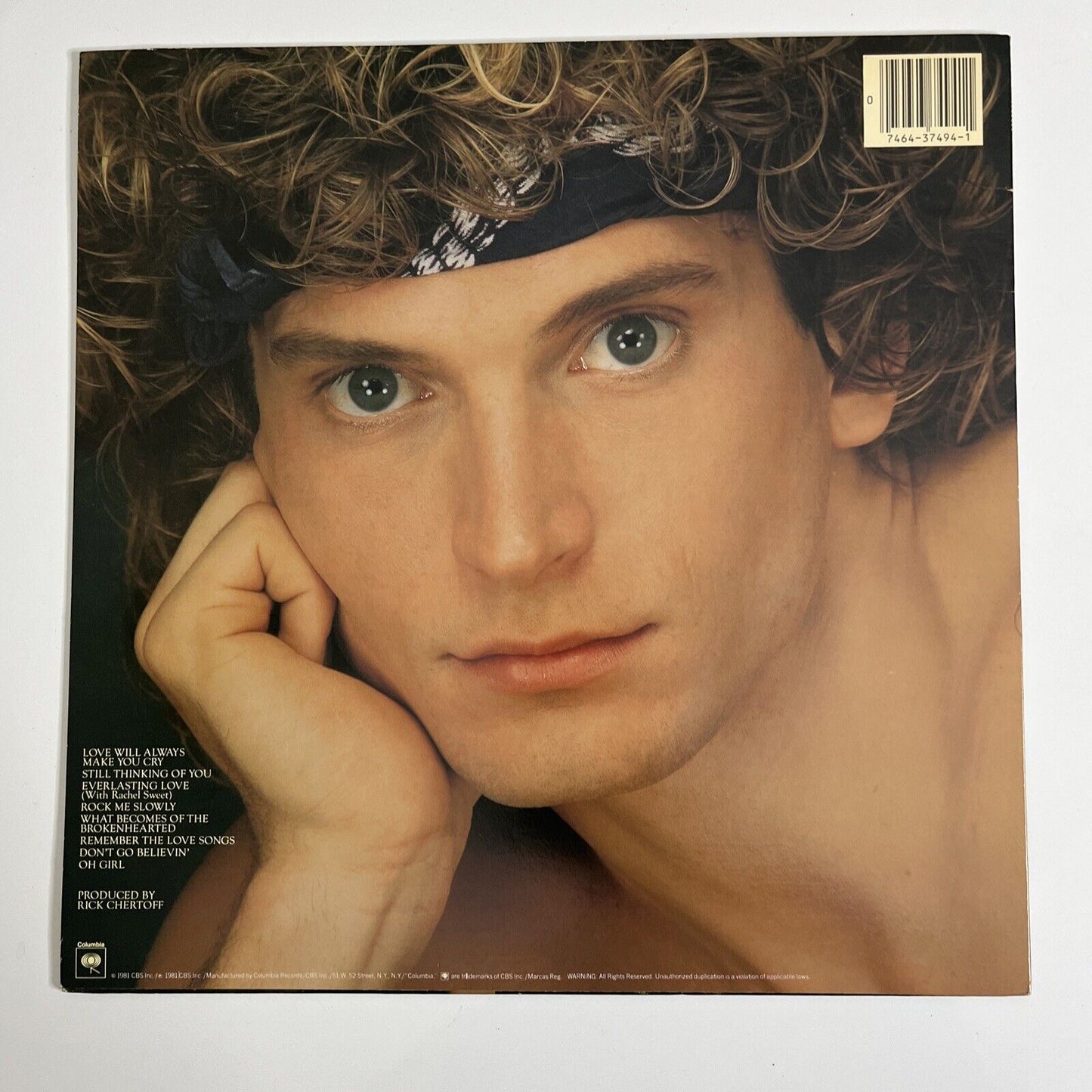 Rex Smith - Everlasting Love LP 1981 Vinyl Record BL 37494