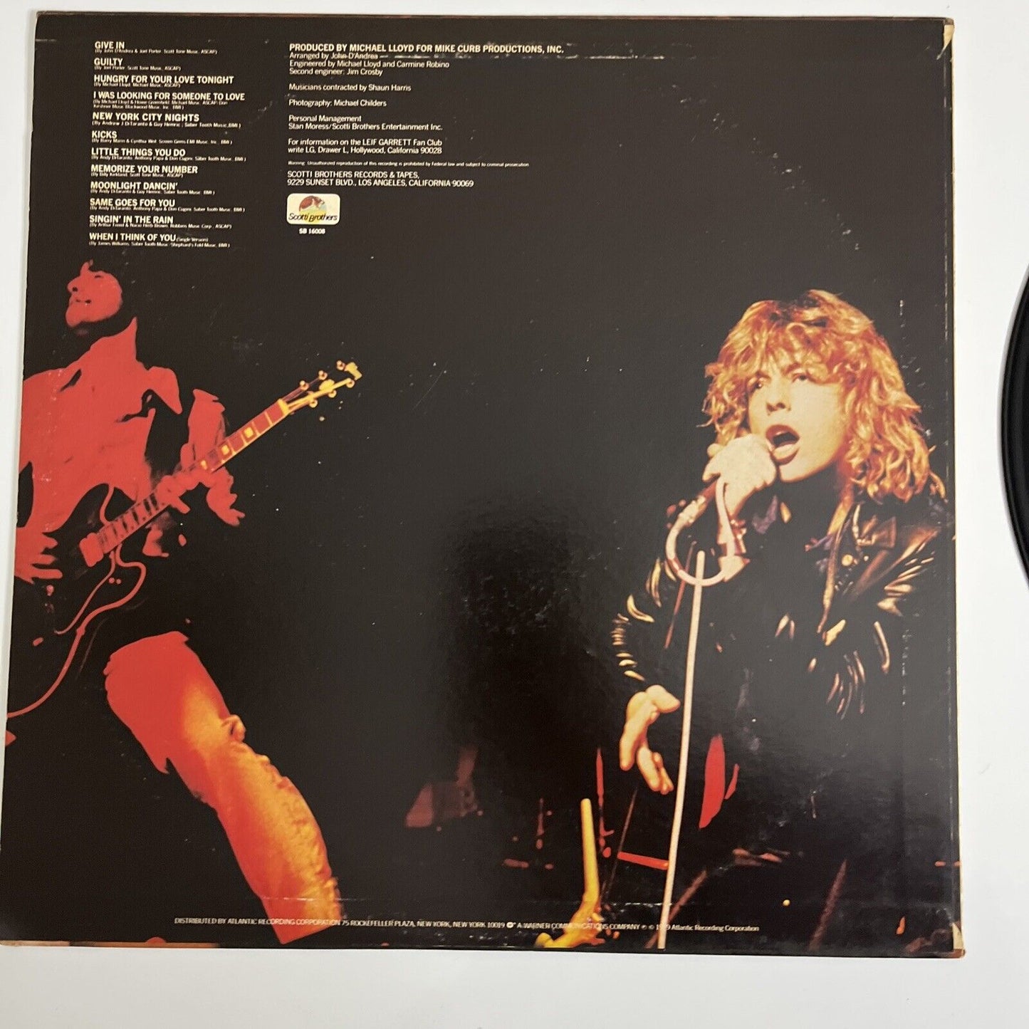 Leif Garrett – Same Goes For You LP 1979 Vinyl Record P-10759S