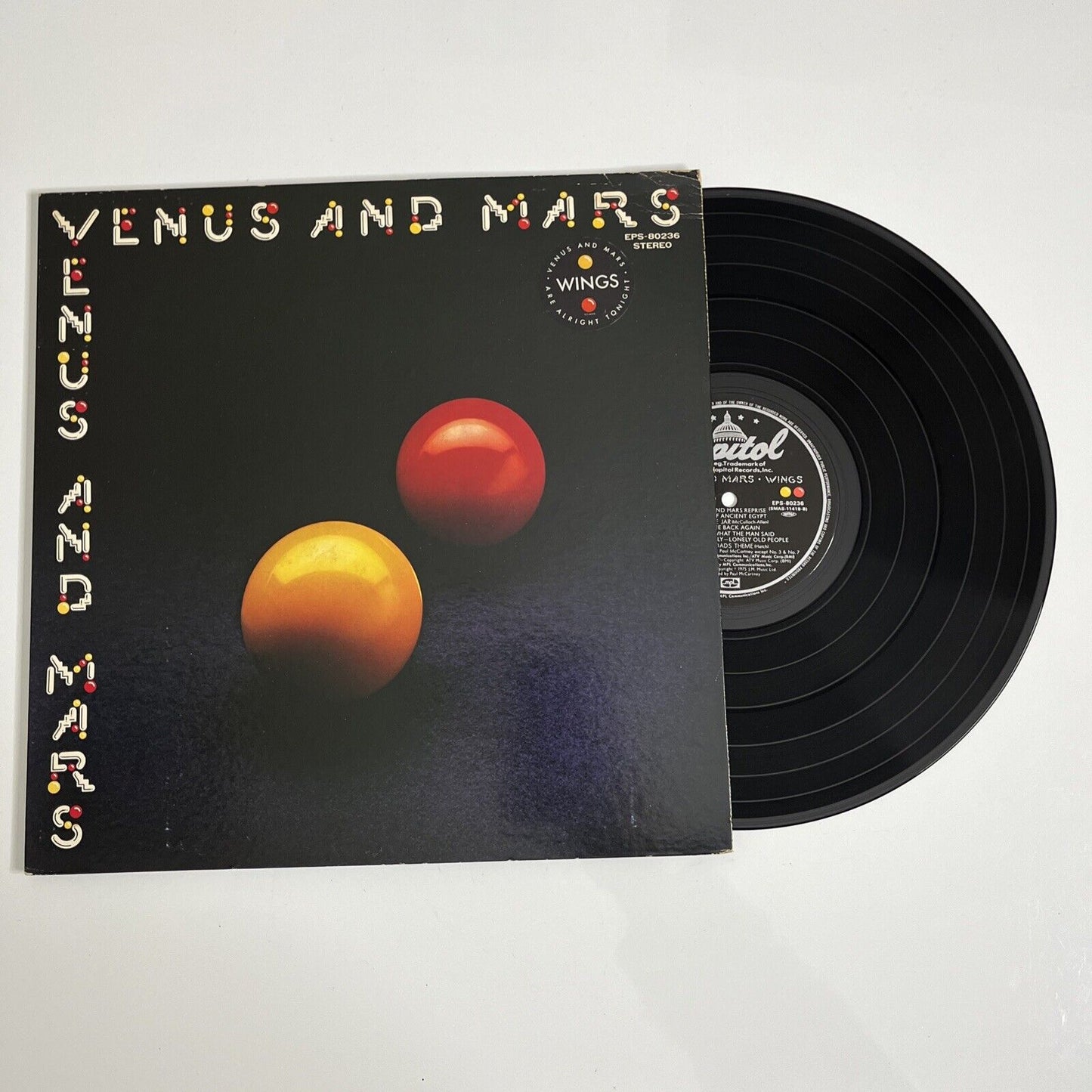 Wings - Venus And Mars LP 1975 Vinyl Record Gatefold EPS-80236