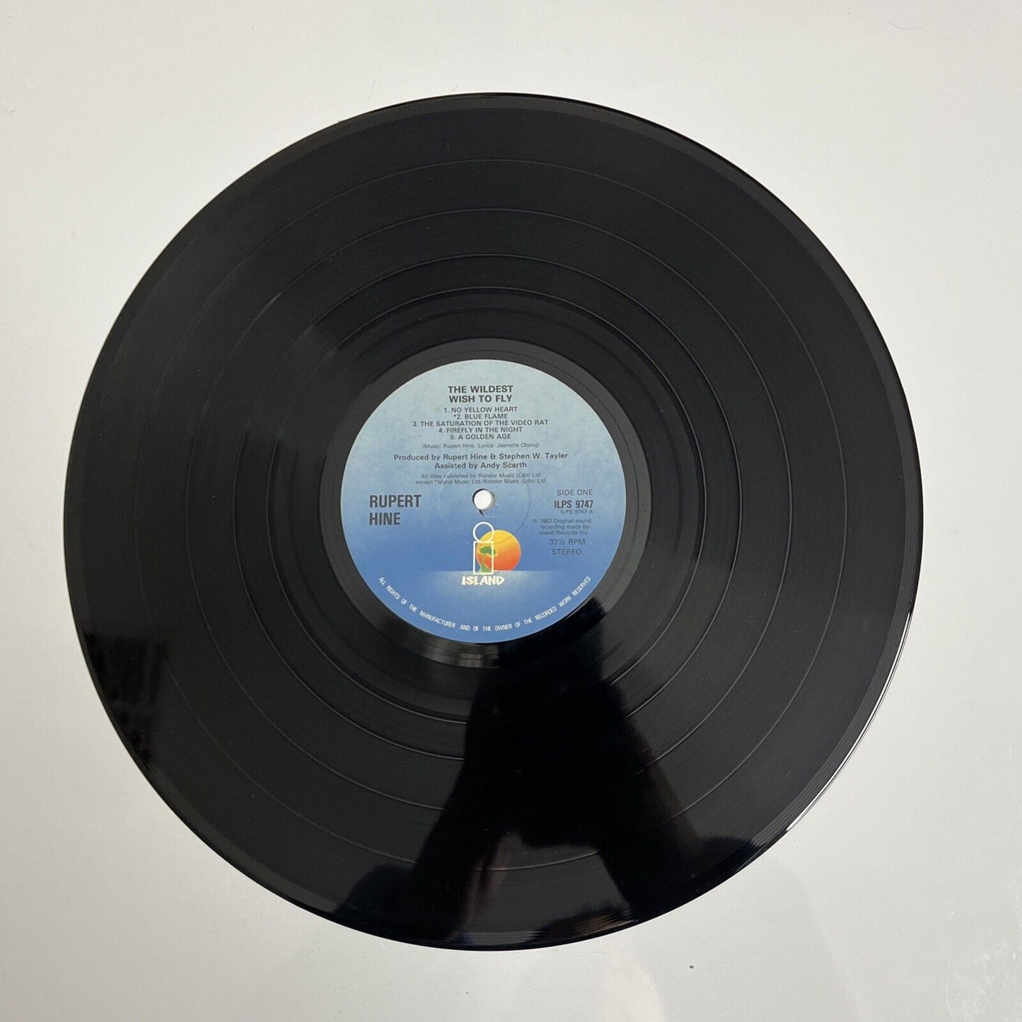 Rupert Hine – The Wildest Wish To Fly LP 1983 Vinyl Record ILPS 9747