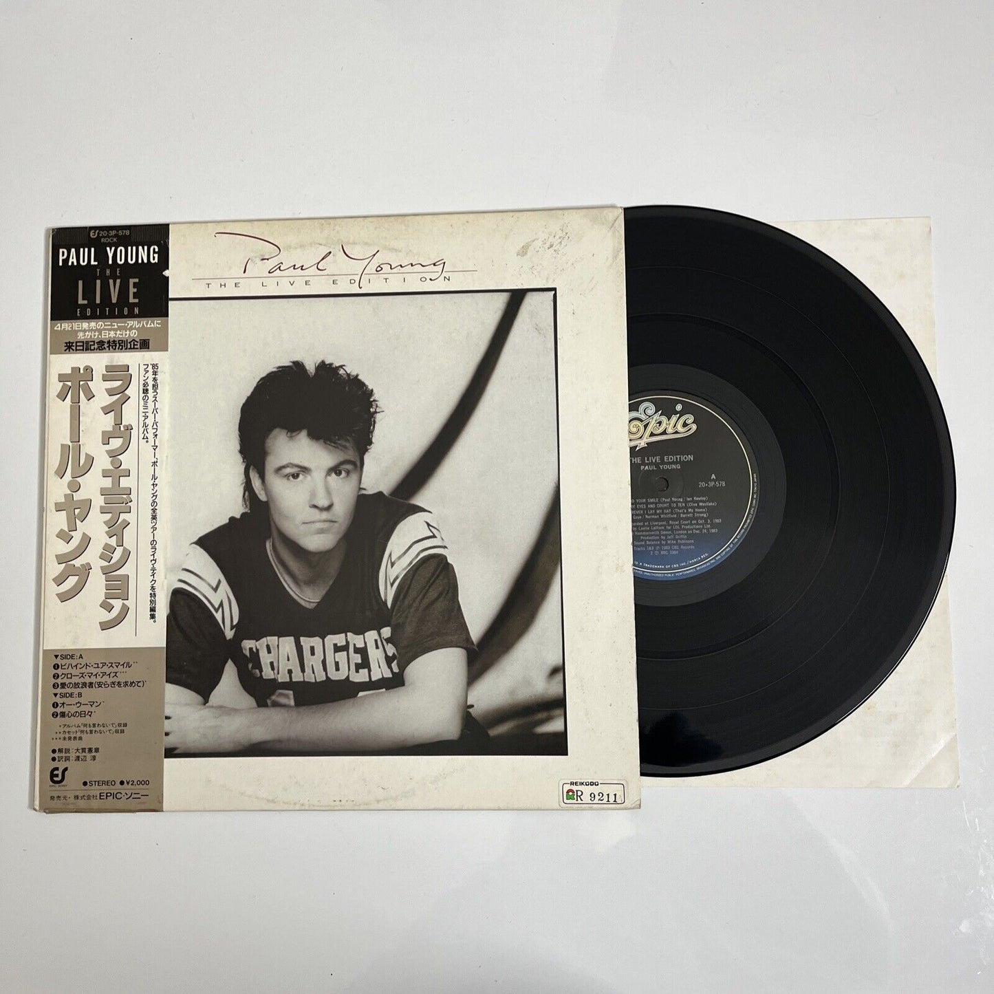 Paul Young - The Live Edition LP 1985 Vinyl Record with Obi 20-3P-578