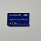 Sandisk 1GB Sony Memory Stick Pro Duo Memory Card for Sony PSP &  Camera