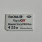 SanDisk RapidGX 2 GB Memory Stick Pro Duo for Sony PSP Camera Cybershot