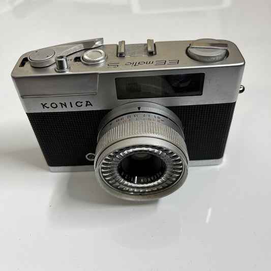 Konica EEmatic S Film Camera *Stiff Shutter - For Parts or Repair