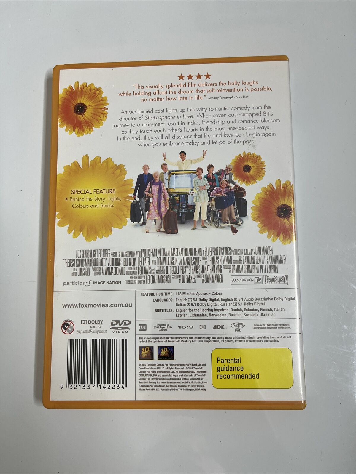 The Best Exotic Marigold Hotel (DVD, 2011) Judi Dench, Tom Wilkinson Region 4