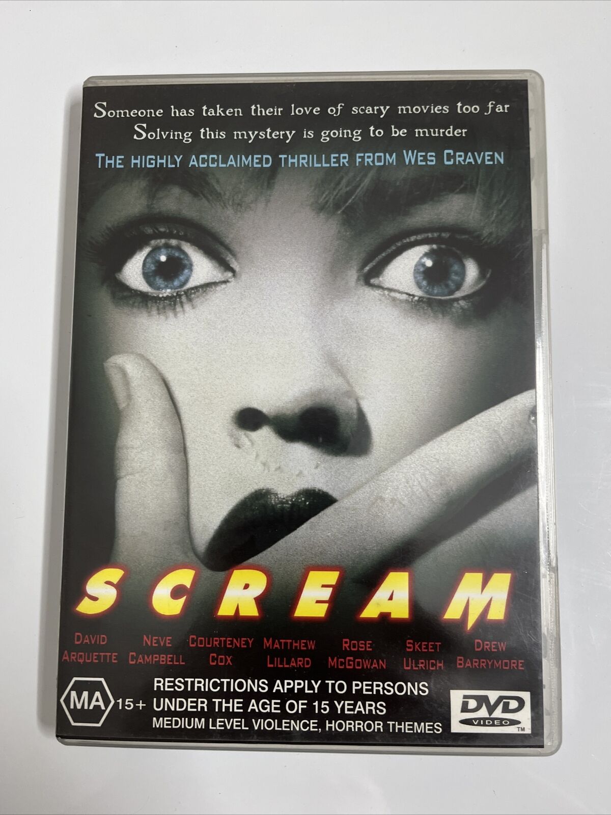 Scream (DVD, 1996) David Arquette, Neve Campbell, Courteney Cox Horror Region 4