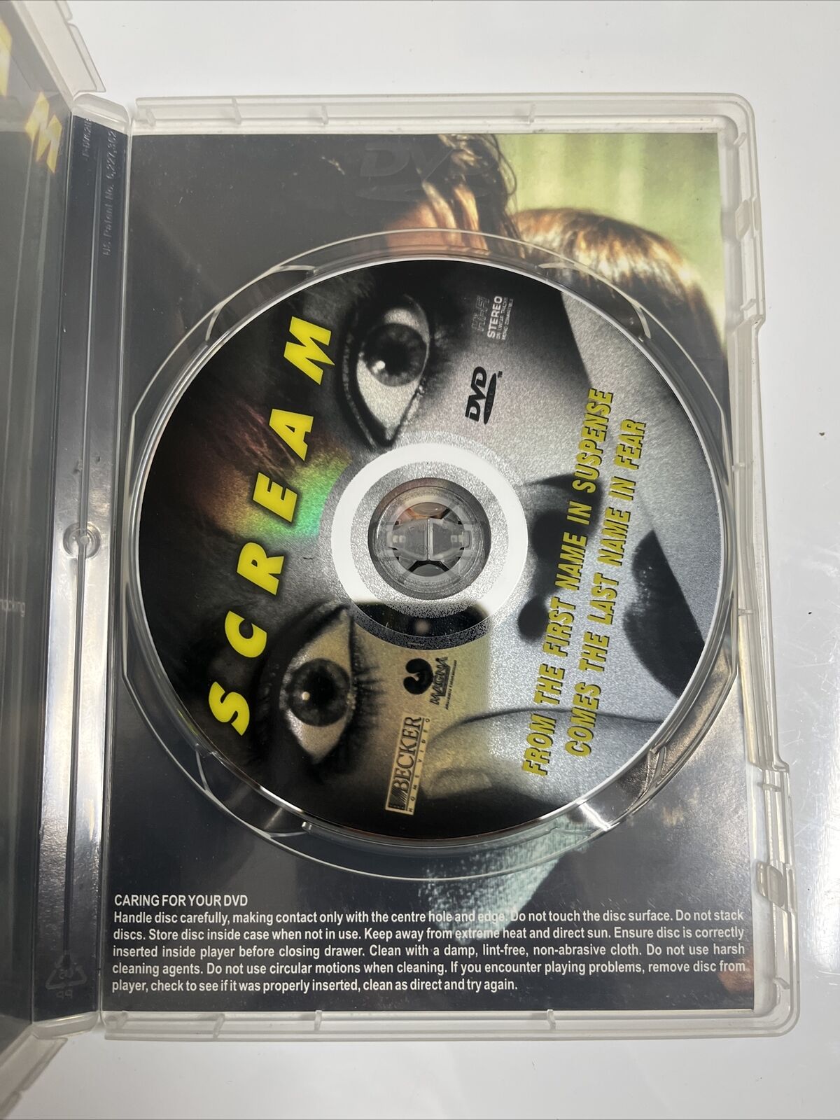 Scream (DVD, 1996) David Arquette, Neve Campbell, Courteney Cox Horror ...