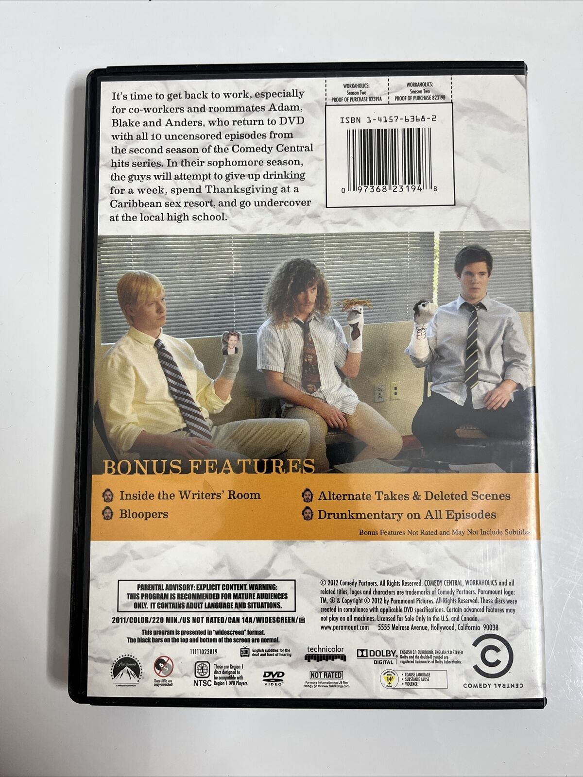 Workaholics - Season 2 (DVD, 2012) Region 1