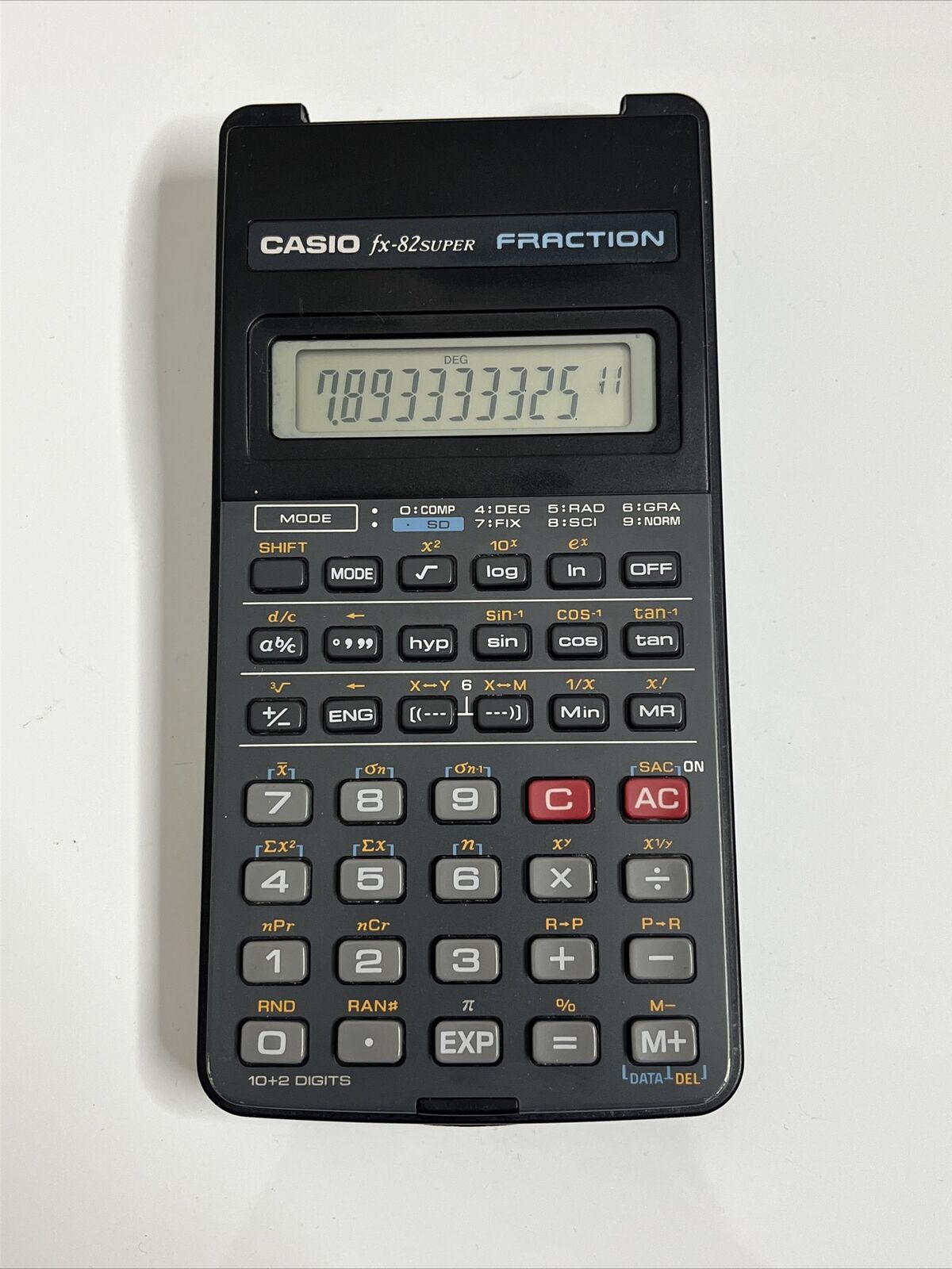 Casio Fraction Button Casio Fx-82 Super Fraction Calculator – Retro Unit