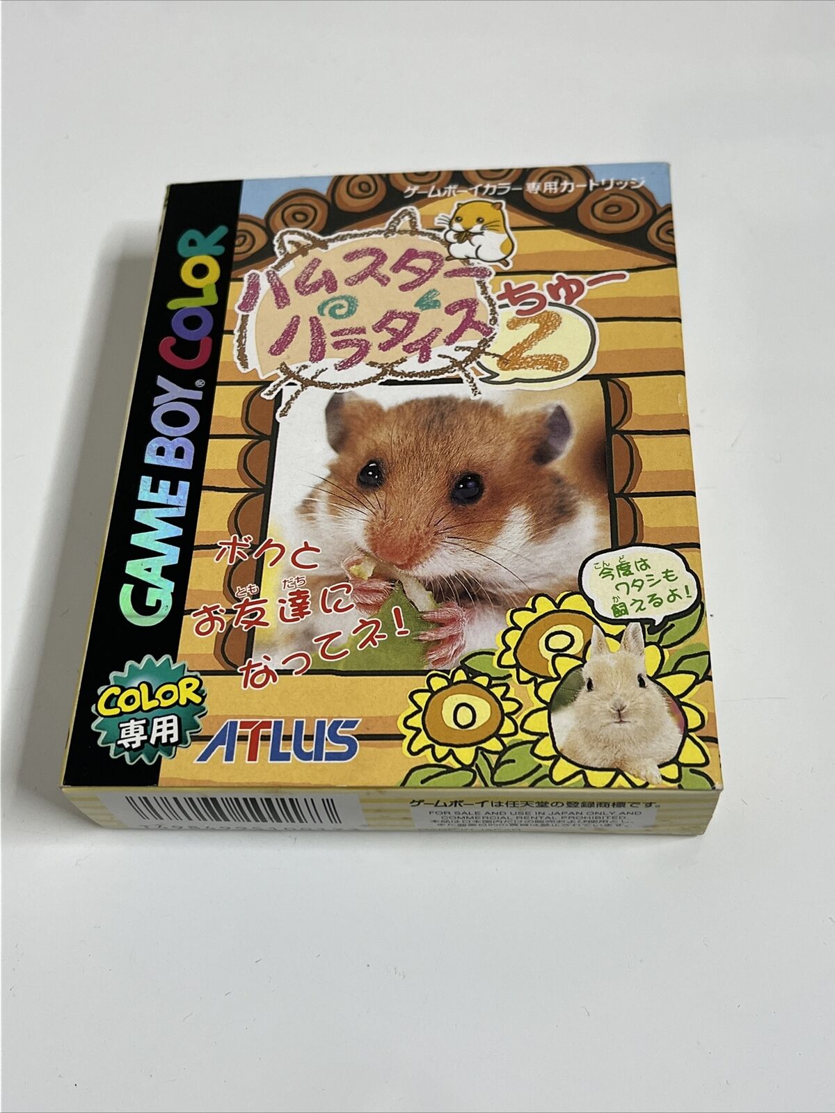 Hamster Paradise 2 - Nintendo Gameboy Color GBC JAPAN Game Complete