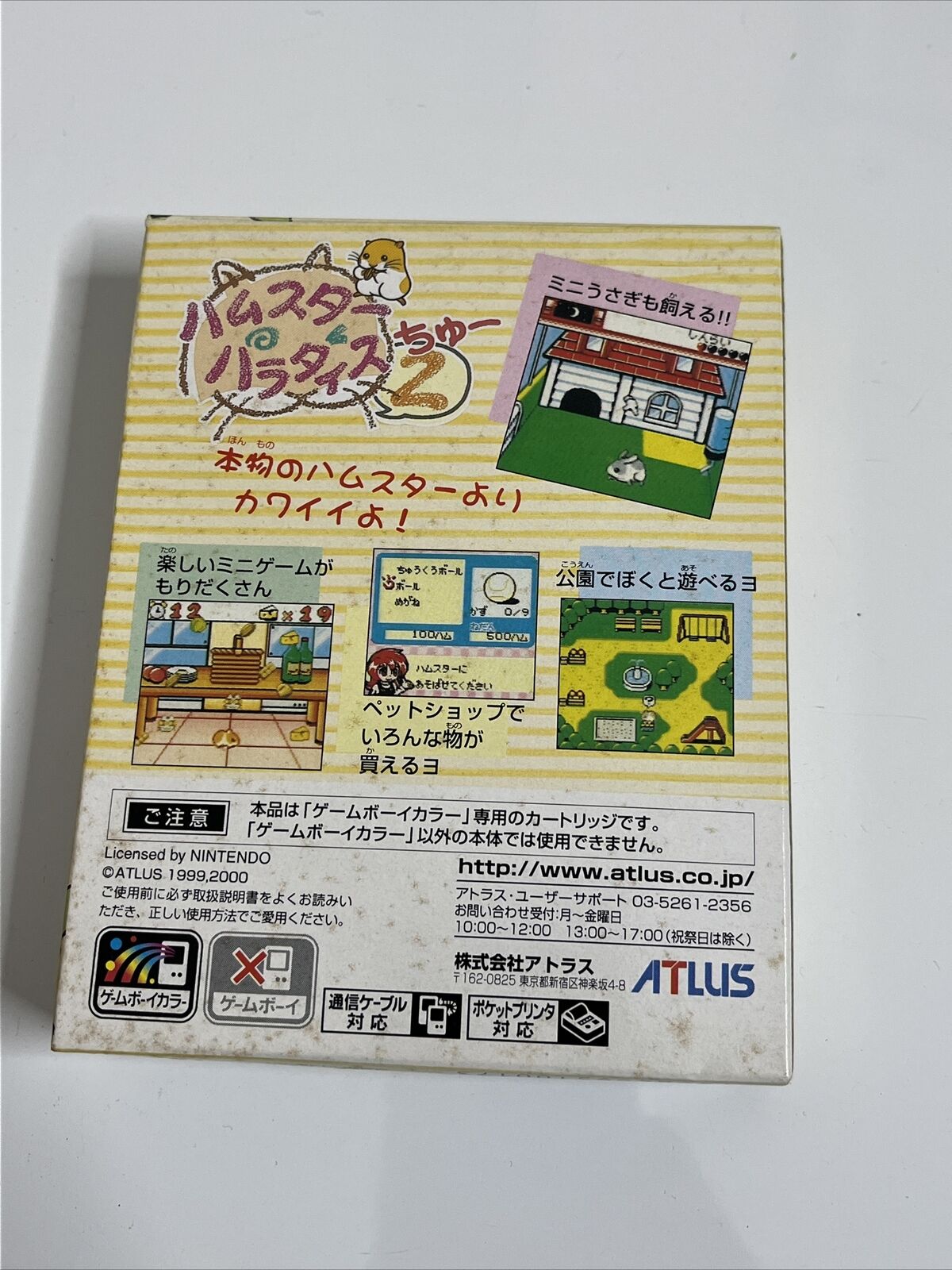 Hamster Paradise 2 - Nintendo Gameboy Color GBC JAPAN Game Complete