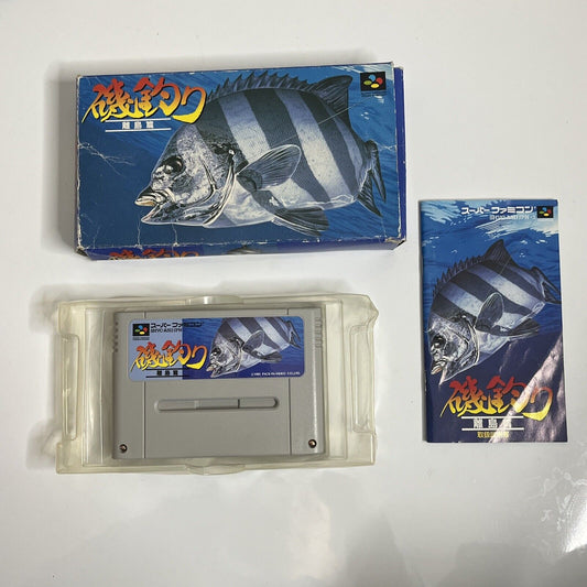 Iso Tsuri Ritou Hen Fishing - Nintendo Super Famicom SNES NTSC-J JAPAN Complete