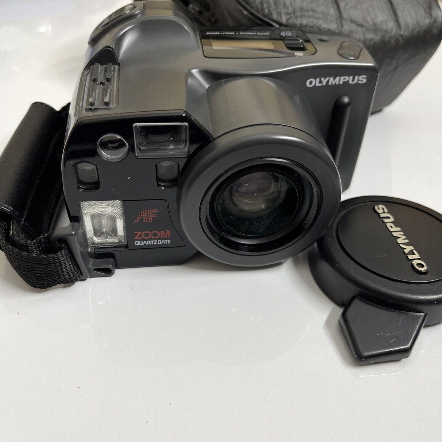 Olympus IZM300 Super Zoom 35mm Film Camera *Working But Flash Not Working