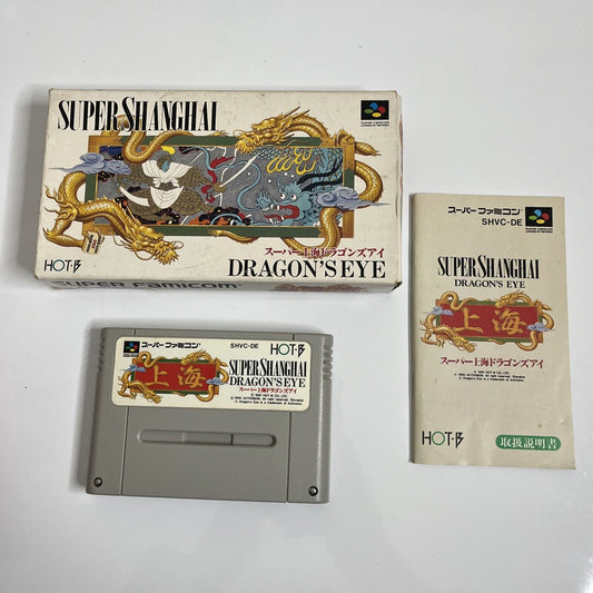 Super Shanghai Dragon's Eye - Nintendo Super Famicom SNES NTSC-J JAPAN Complete