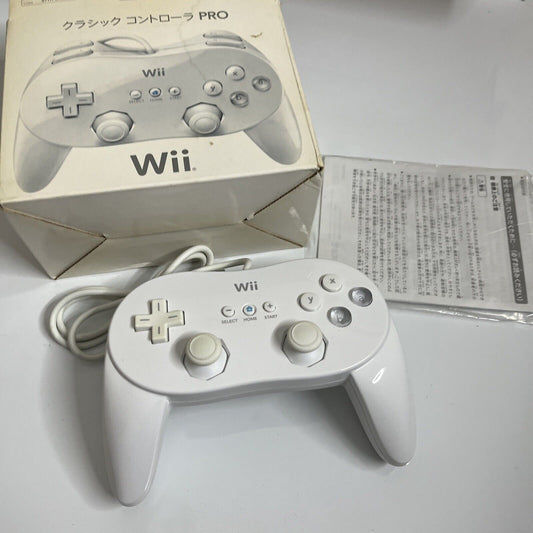 Official Nintendo Wii Classic Pro Controller Remote Professional Genuine White