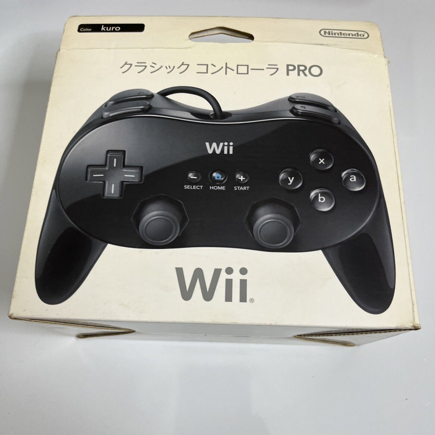 Official Nintendo Wii Classic Pro Controller Black Remote Professional