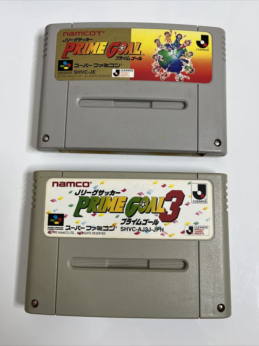Prime Goal 1 & 3 - Nintendo Super Famicom SNES NTSC-J JAPAN Soccer Football Game