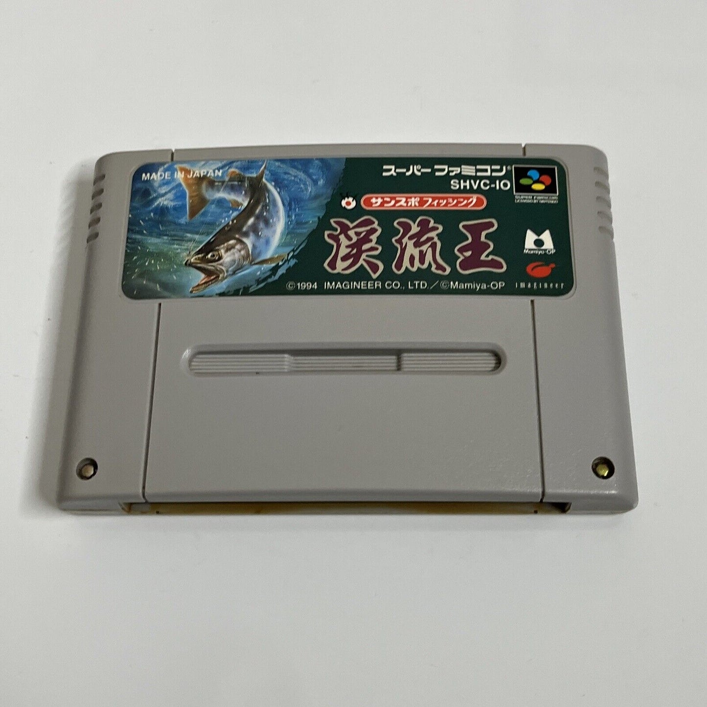 Sun Spo Fishing Keiryu Ou - Nintendo Super Famicom SNES NTSC-J JAPAN 1994  Game