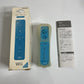 Official Nintendo Wii Remote Controller Blue with Box and Case RVL-003 Genuine