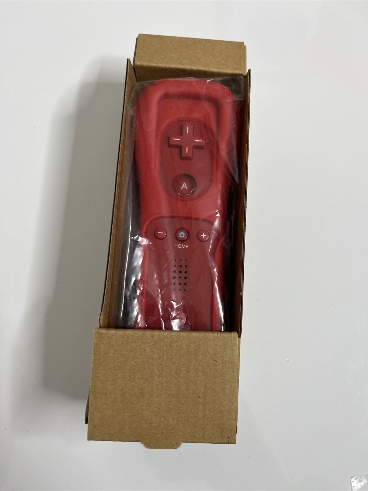 Official Nintendo Wii Remote Motion Plus Controller Red with Cover RVL-026  NEW