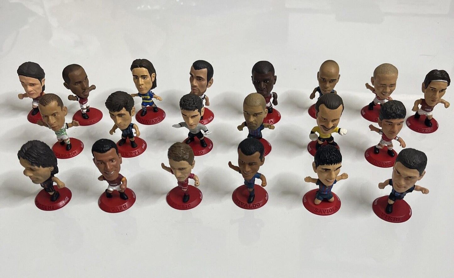 Coca Cola Corinthian Miniatures FIFA 2002 Football Complete 20x Ronaldo Henry..