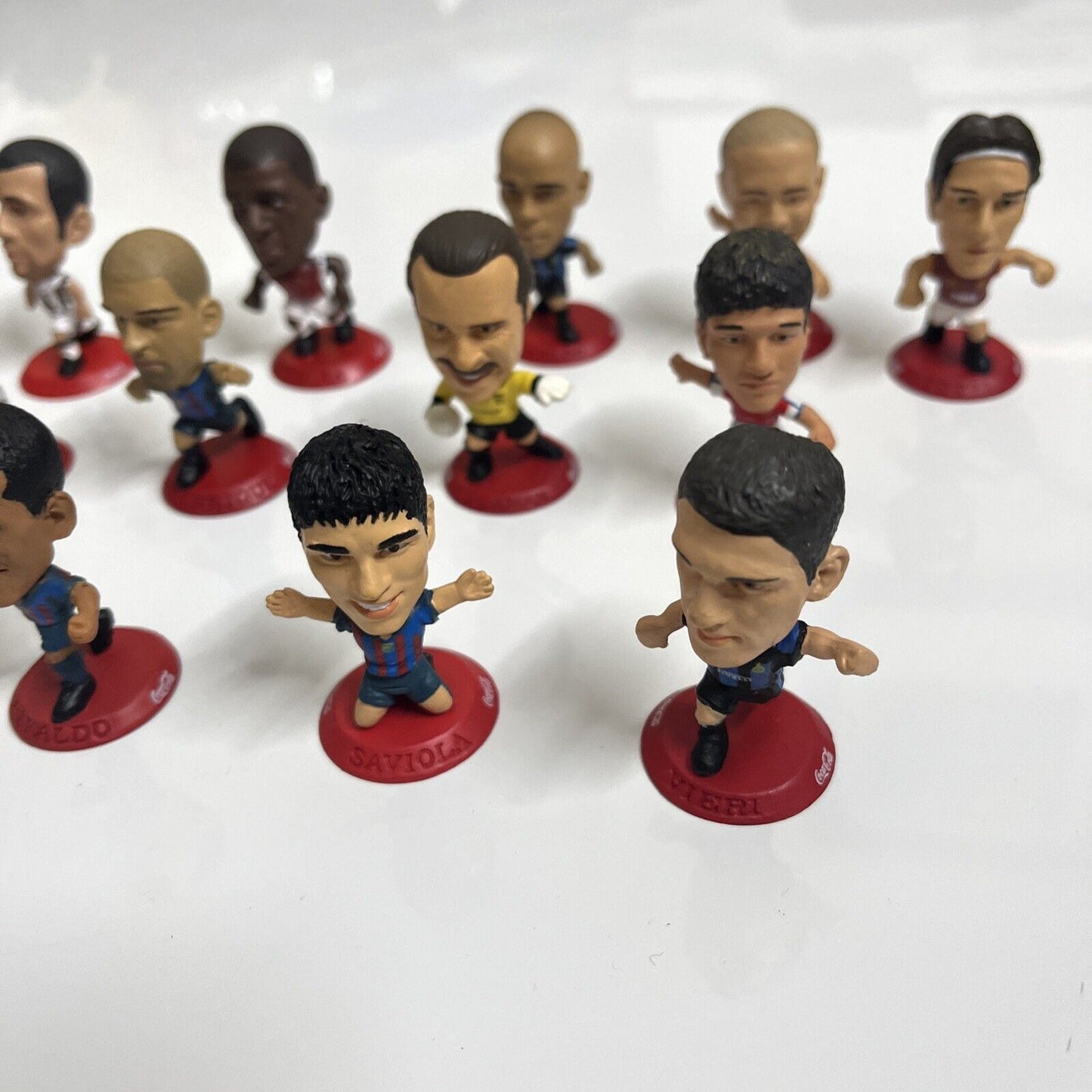 Coca Cola Corinthian Miniatures FIFA 2002 Football Complete 20x Ronaldo Henry..
