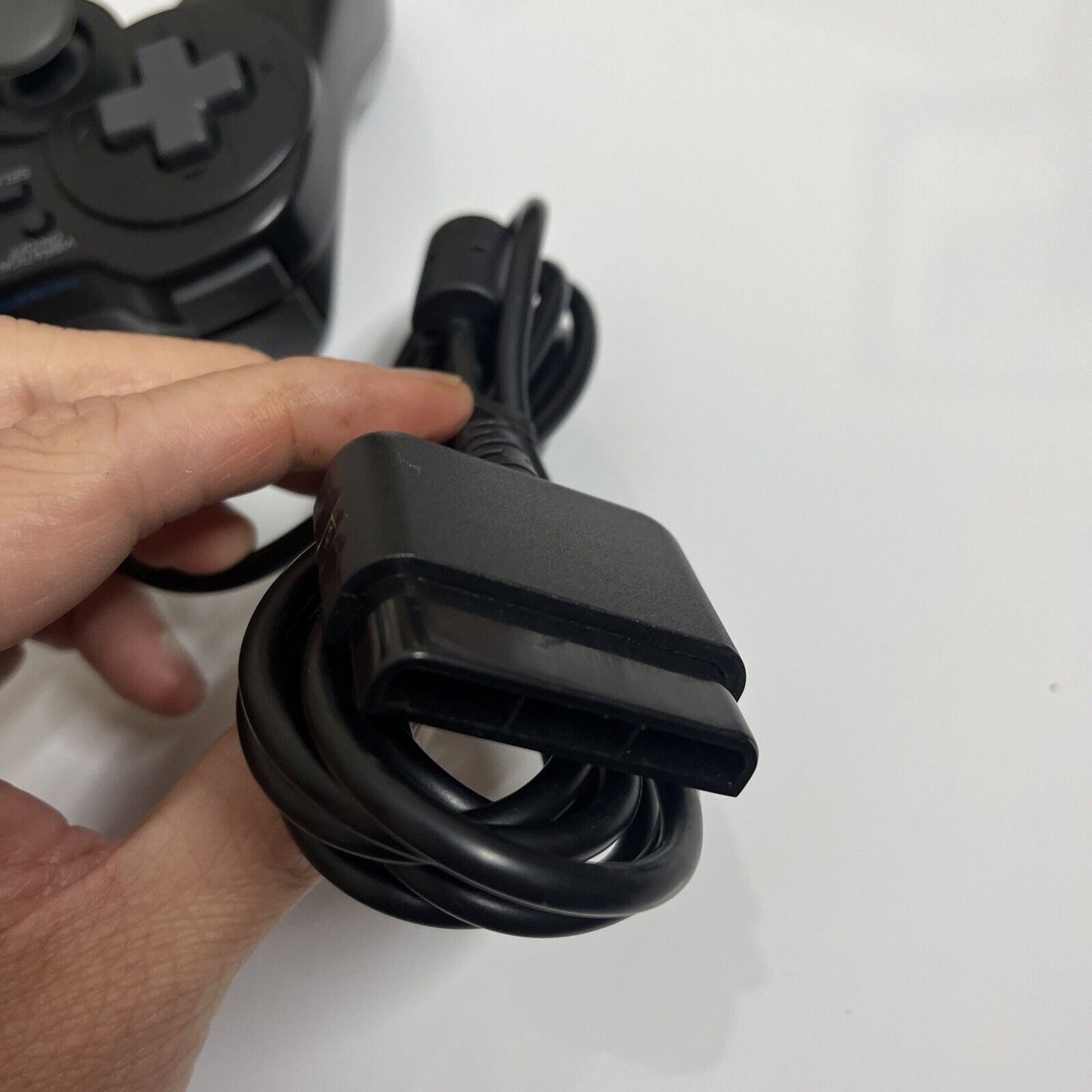 Fujiwork PlayStation PS1 PS2 Controller with Turbo PXK2CR-BR Black