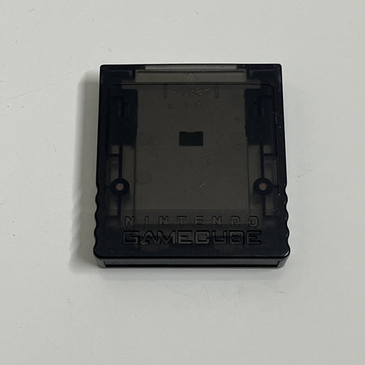 Official Nintendo GameCube Memory Card 59 Blocks Clear Black Transparent DOL-008