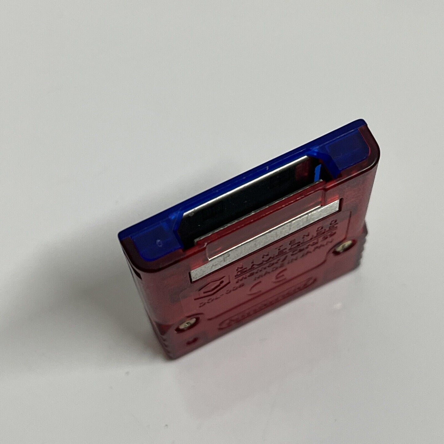 Genuine Nintendo GameCube NGC Pokemon Memory Card Blue Red 59 Blocks DOL-008