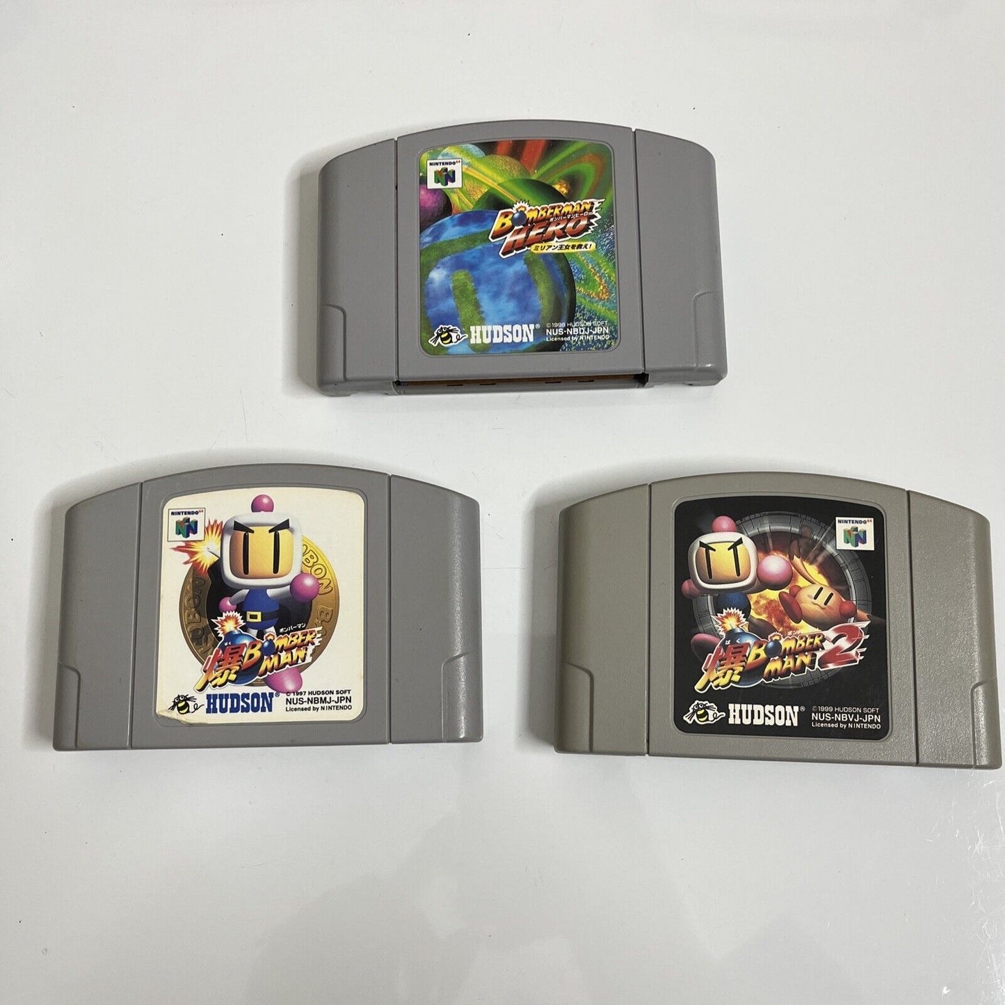 Bomberman 1, 2 & Hero Bundle  Nintendo 64 NTSC-J JAPAN N64 Game