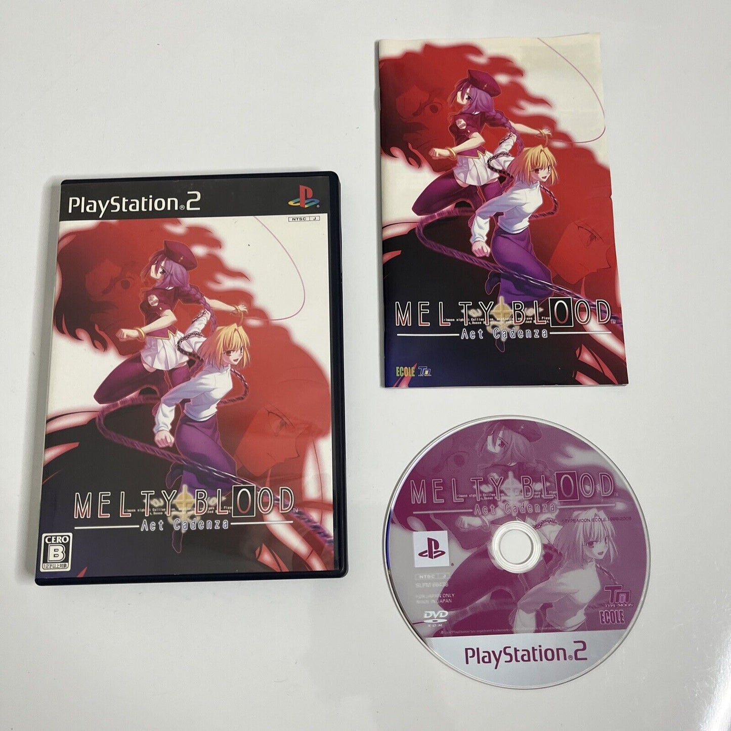 Melty Blood Act Cadenza  Sony PlayStation PS2 NTSC-J JAPAN 2006 Fighting Game