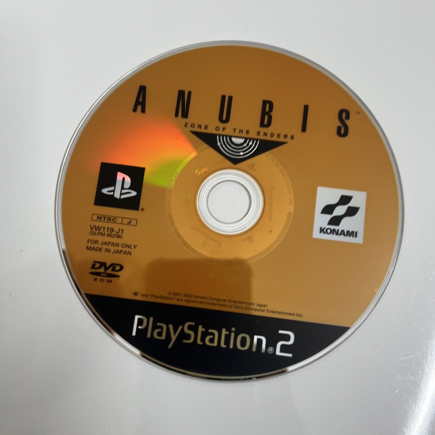 Anubis Zone of the Enders The 2nd Runner  Sony PlayStation PS2 NTSC-J JAPAN Game