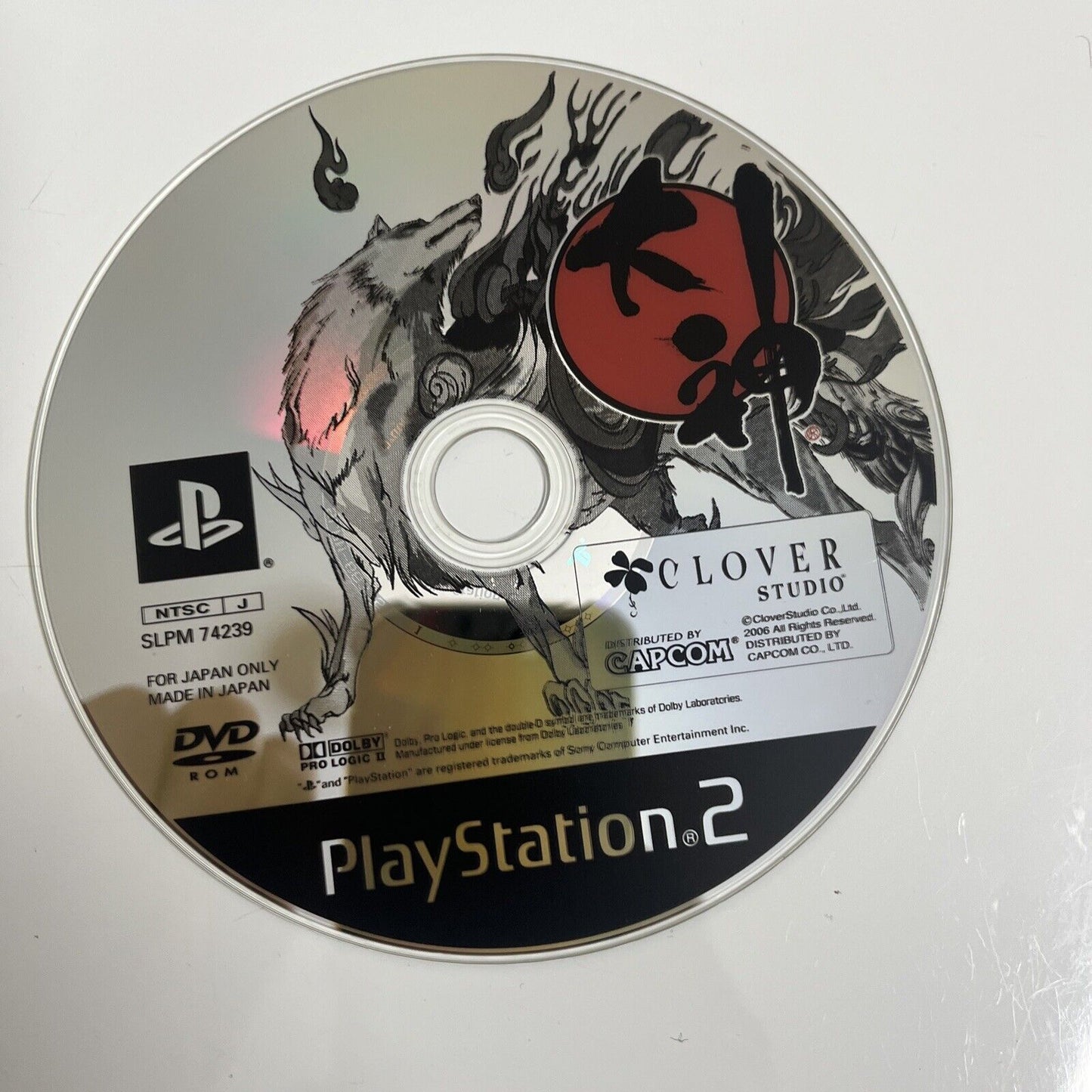 Okami  Sony PlayStation PS2 NTSC-J JAPAN Capcom Action Adventure Game Complete