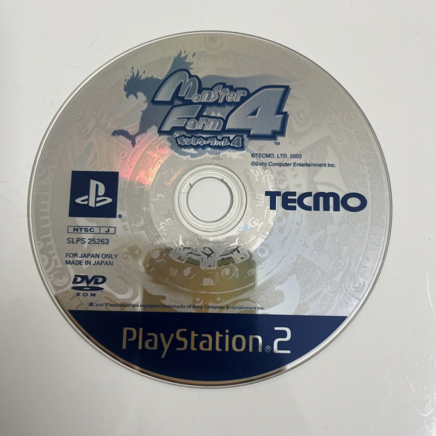 Monster Farm 4  Sony PlayStation PS2 NTSC-J JAPAN Game 2003 Complete