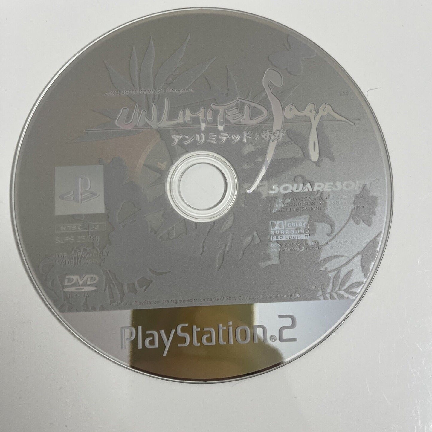 Unlimited Saga  Sony PlayStation PS2 NTSC-J JAPAN Squaresoft Game Complete