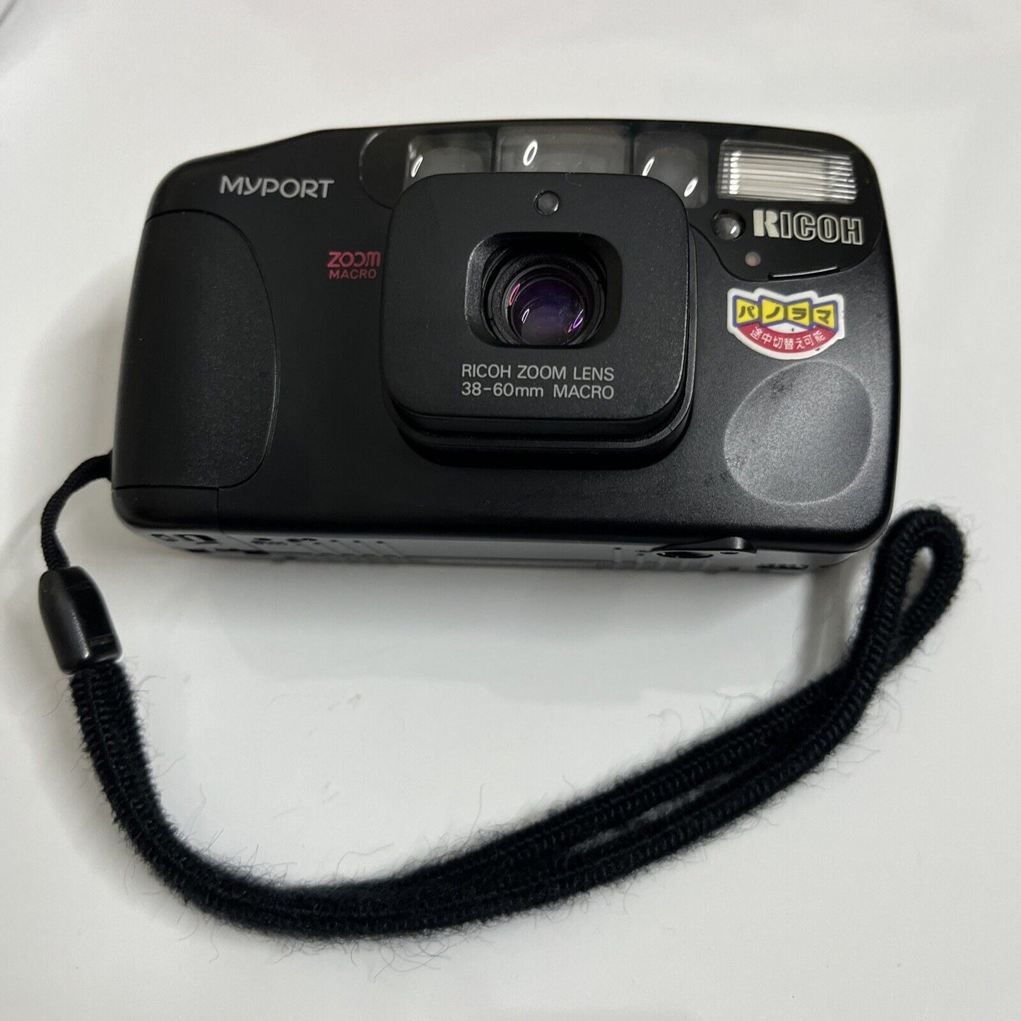 Ricoh Myport 35mm Film Point and Shoot Camera 38-60mm Lens Macro with Flash