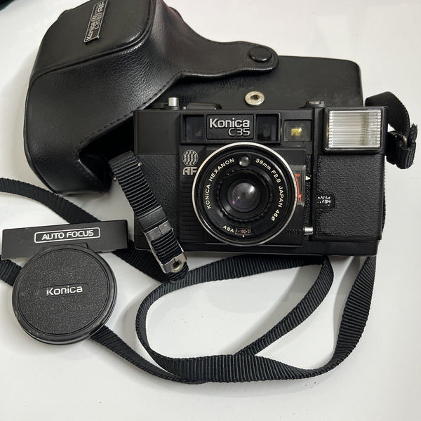 Konica C35AF – 38mm f/2.8 35mm Point and Shoot – Untested – AS IS Konica C35AF – 38mm f/2.8 35mm Point and Shoot – Untested – AS IS