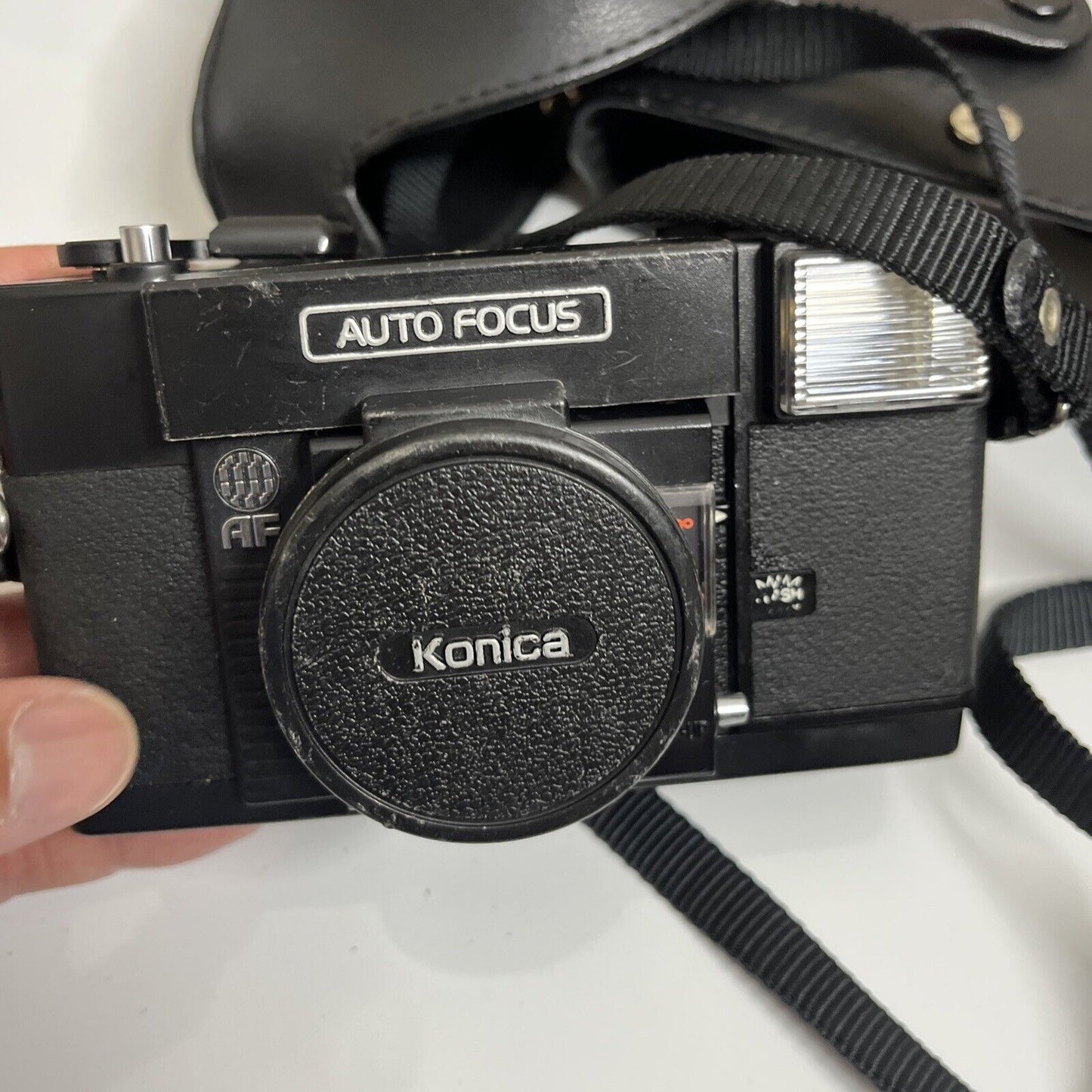 Konica C35 Film Camera with 38mm F2.8 Lens Japan *Slow Shutter For Parts Repair