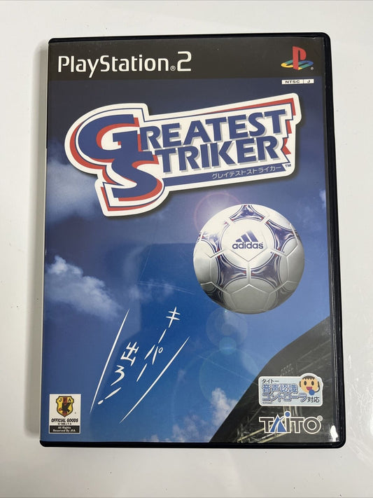 Greatest Striker Sony PlayStation PS2 NTSC-J JAPAN Football Soccer Game Complete