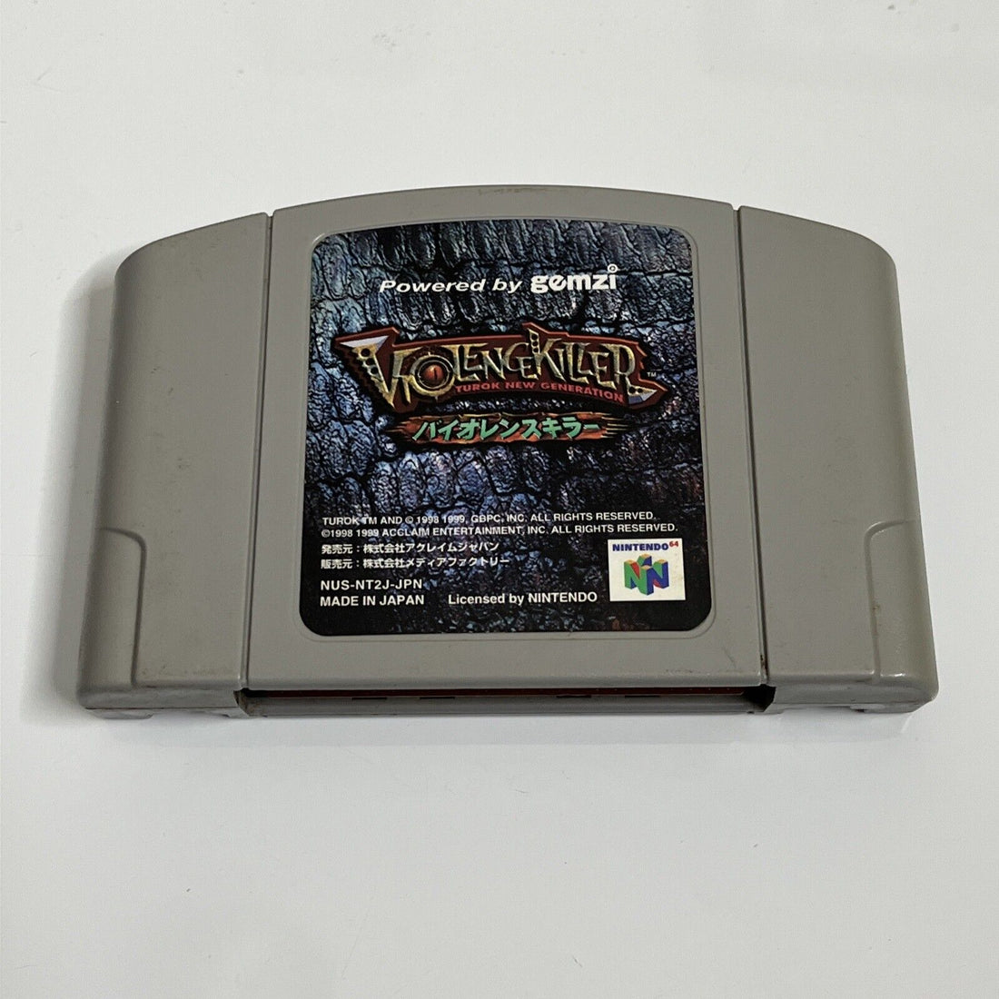 Violence Killer Turok New Generation Nintendo 64 Ntsc-j Japan N64 Fps 