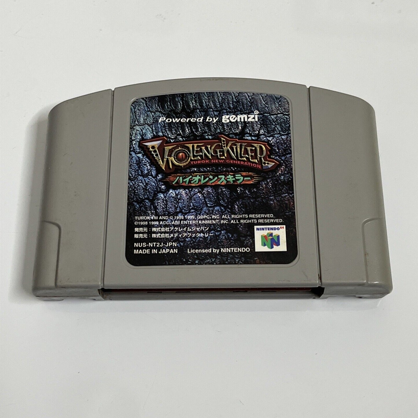 Violence Killer Turok New Generation  Nintendo 64 NTSC-J JAPAN N64 FPS Game