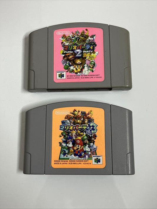 Mario Party 2 & 3  Nintendo 64 NTSC-J JAPAN N64 Game