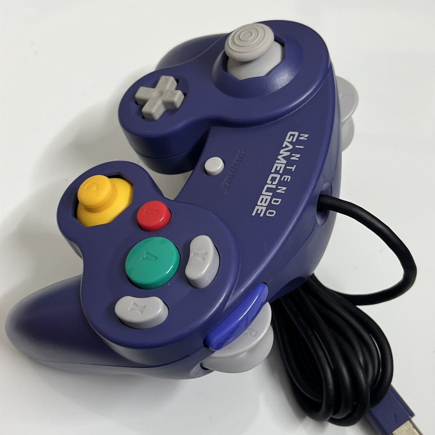 Genuine Nintendo GameCube Controller Purple Indigo Official Authentic