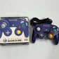 Authentic Nintendo GameCube Controller Genuine Boxed Purple Indigo