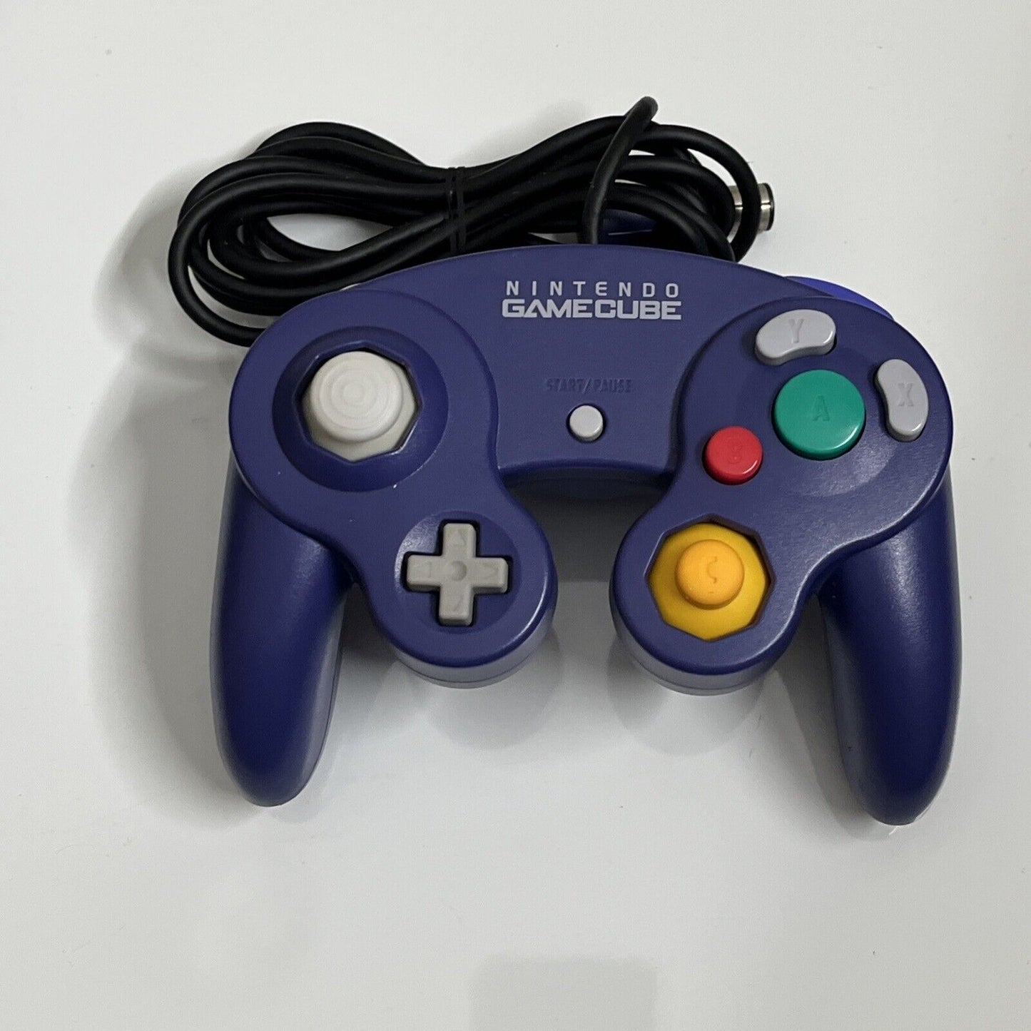 Authentic Nintendo GameCube Controller Genuine Boxed Purple Indigo
