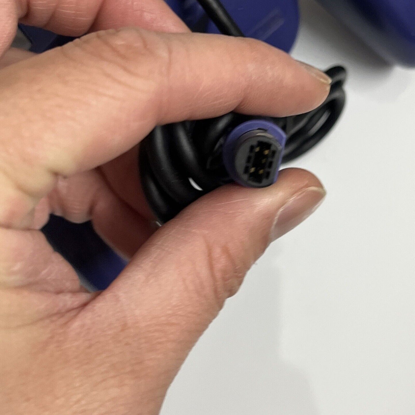 Authentic Nintendo GameCube Controller Genuine Boxed Purple Indigo