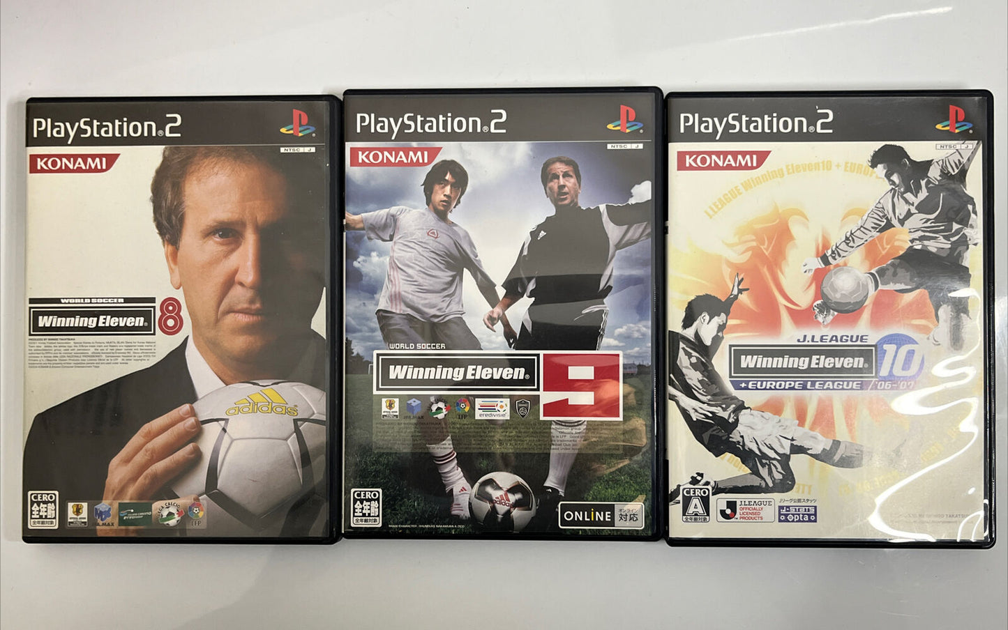 Winning Eleven Soccer 8, 9, 10  Sony PlayStation PS2 NTSC-J JAPAN Game Complete