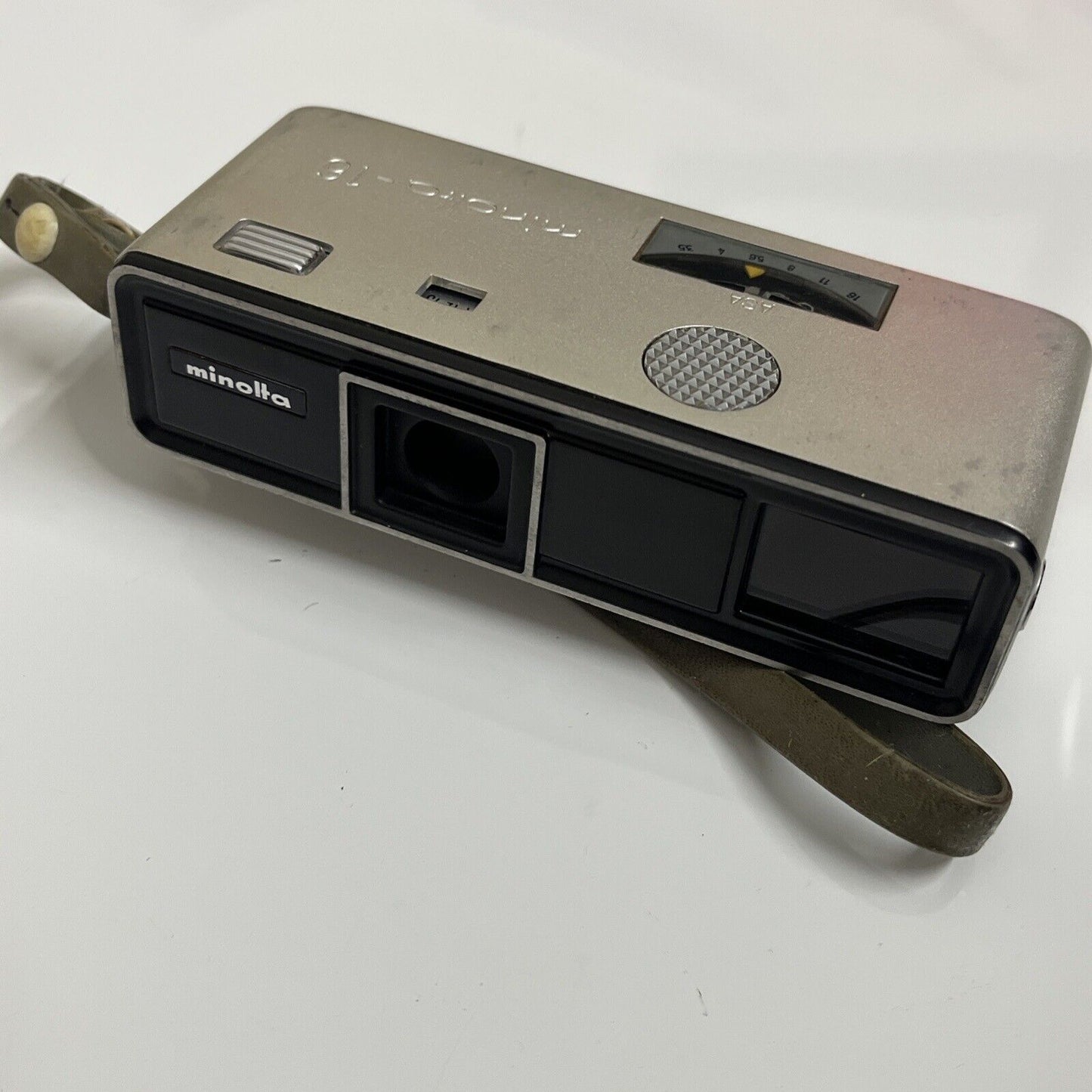 Minolta 16 Film Camera 16mm Model-P Rokkor 3.5/25 Lens Subminiature Made Japan