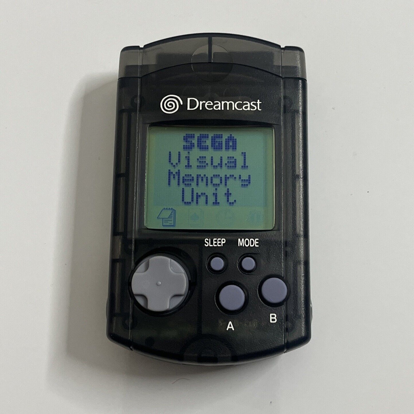 Official Sega Dreamcast Visual Memory Unit VMU Charcoal Transparent HKT-7000