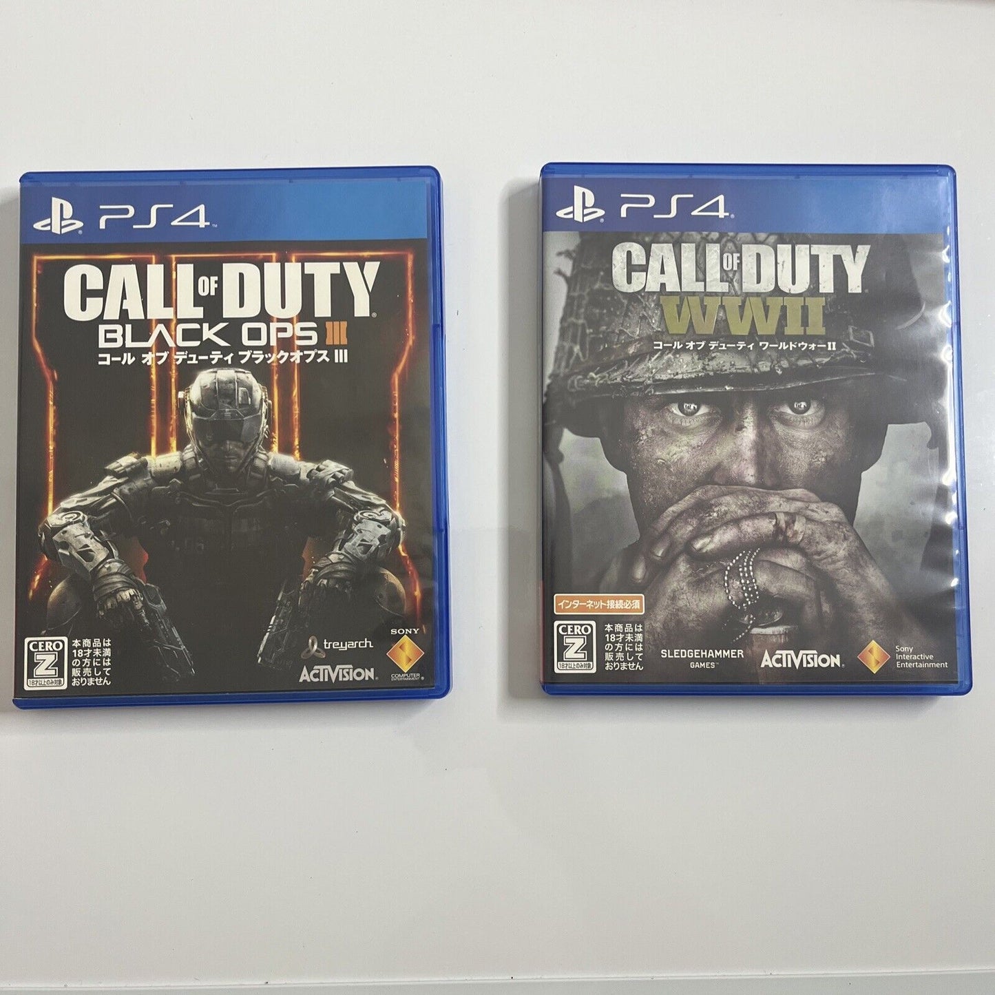 Call Of Duty WW2 + Black Ops III  Sony PlayStation PS4 JAPAN Game